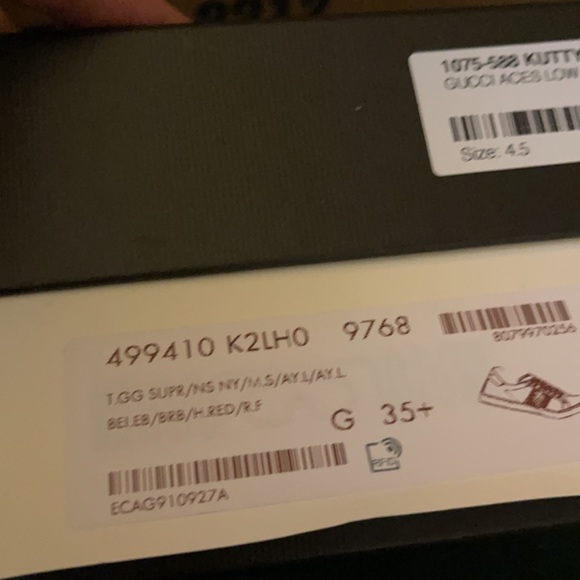 GUCCI SUPREME Aces Low 💯 Authentic - Picture 10 of 13